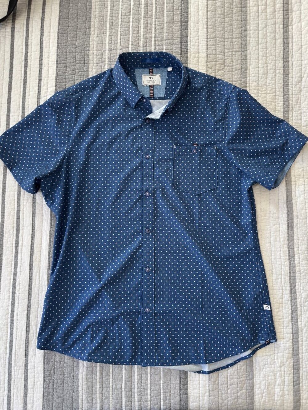 7 Diamonds 7D Men's Lexter Short Sleeve Stretch Button-Up Shirt